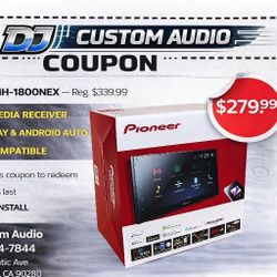Pioneer DMH-1800NEX Double Din Touchscreen Stereo USB Apple Carplay Android Auto Bluetooth Am Fm Radio 🚨 Payment Options Available 🚨 No Credit Neede