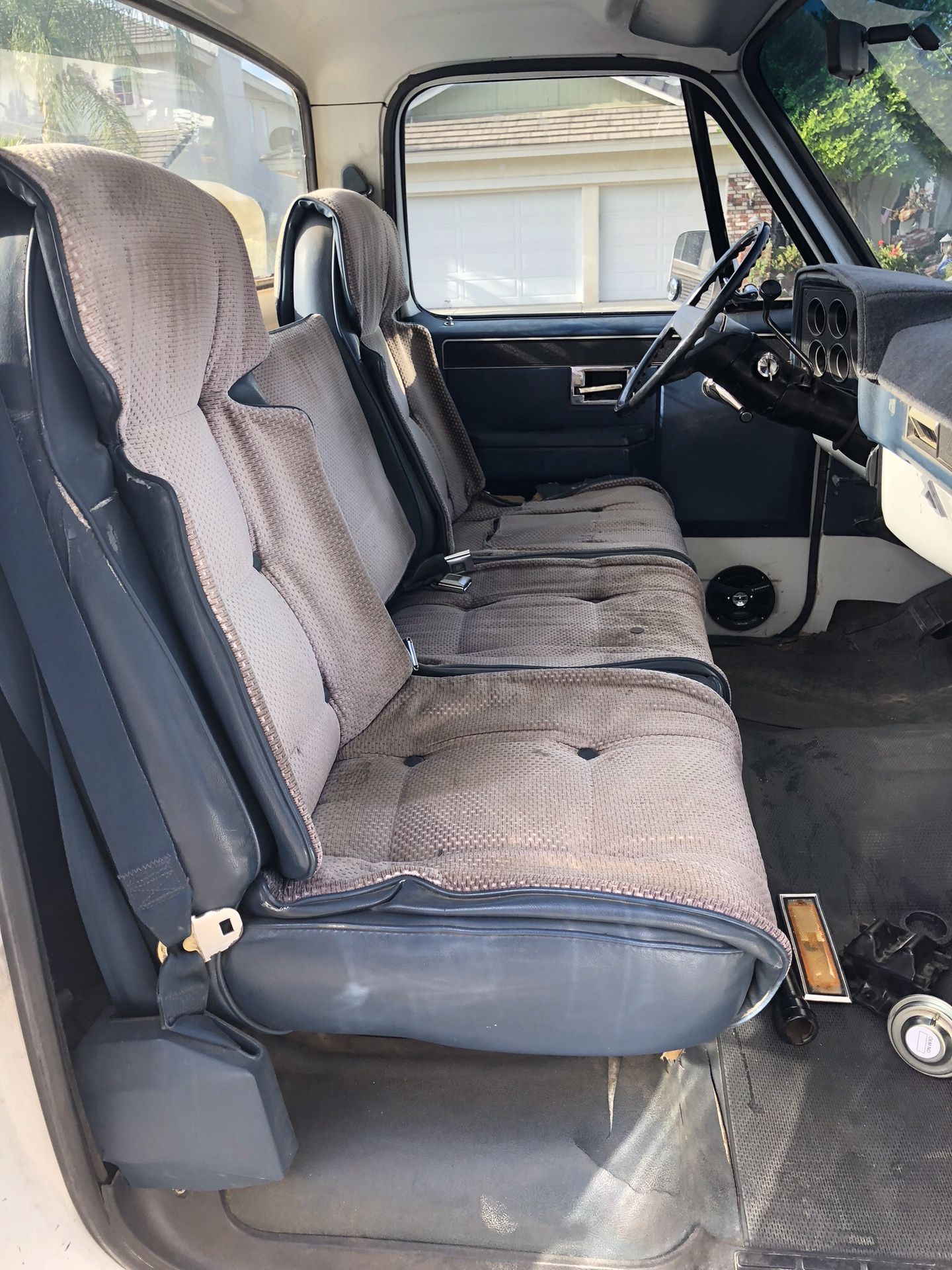 1982-1990 Chevy Truck Bench high back seat with console
