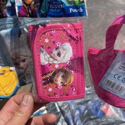 Disney Frozen Elsa and Anna Tri Fold Kids Wallet Hot Pink 100+ bought in past month Pickup Only 