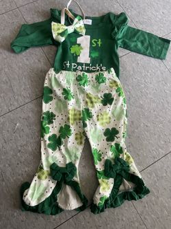 First St Patricks outfit girl