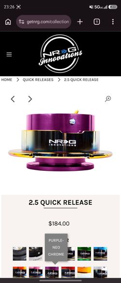Nrg quick relese