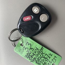 Chevrolet Trailblazer Alarm, Remote