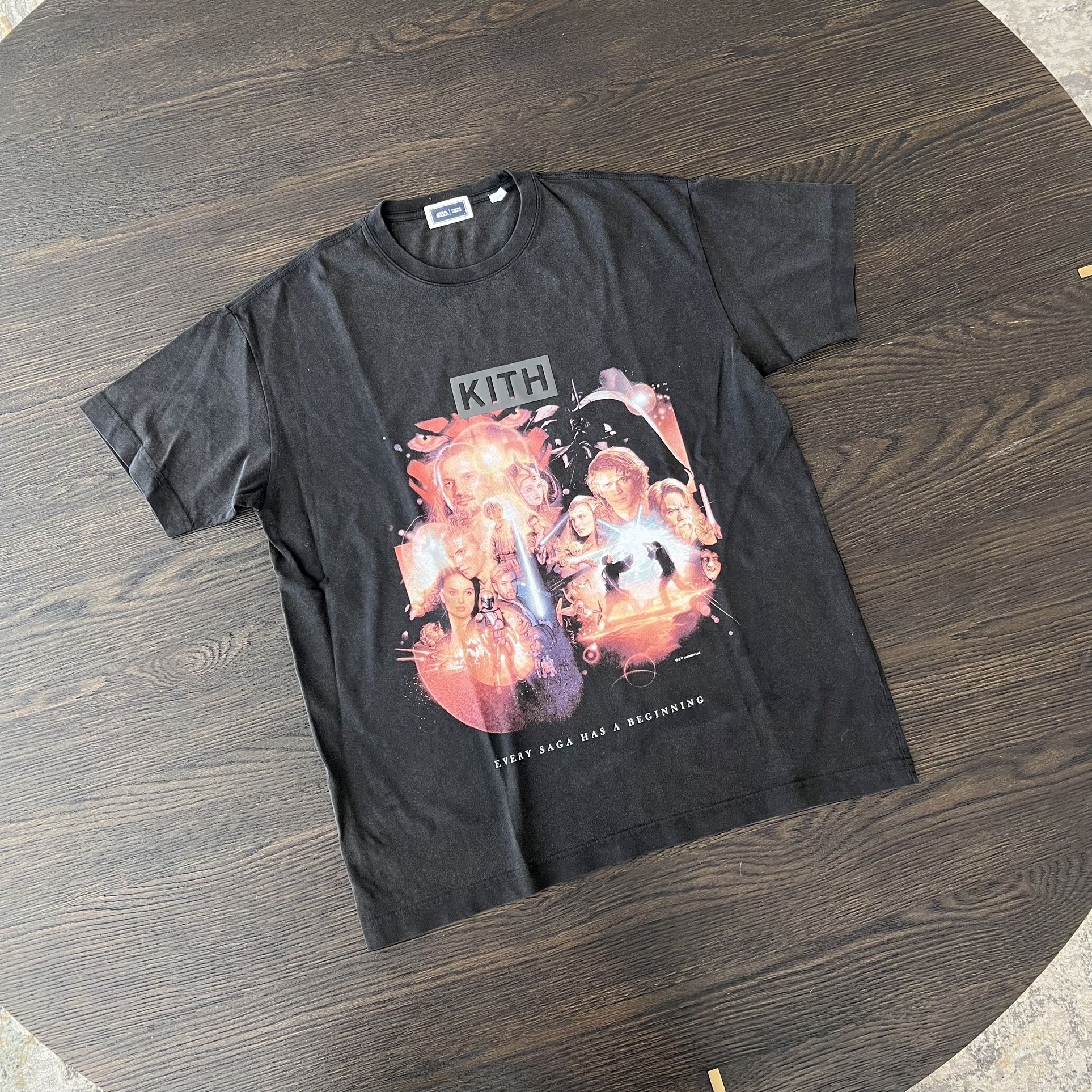 Size M - Kith x Star Wars Beginning Vintage Tee Black for Sale in