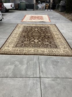 Large Persian Rug 9 x 12 Wool Brown Hand Knotted