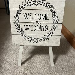 Wedding sign