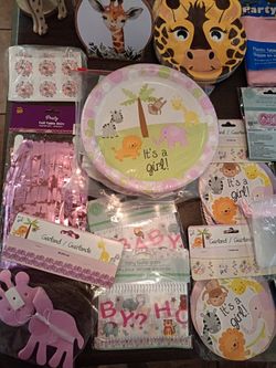Giraffe Theme Baby Shower Girl Bundle
