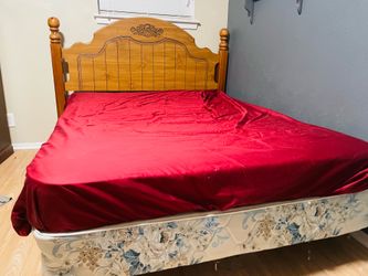 Full Sized Bed, Box spring, mattress, head board.  Full size bed