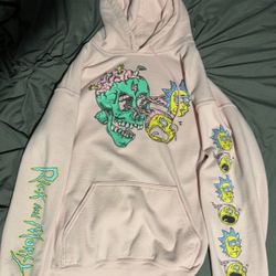 Pink Rick and Morty’s Hoodie Size Large 