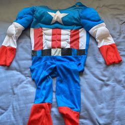 Captain America child costume size small - Jumpsuit only
