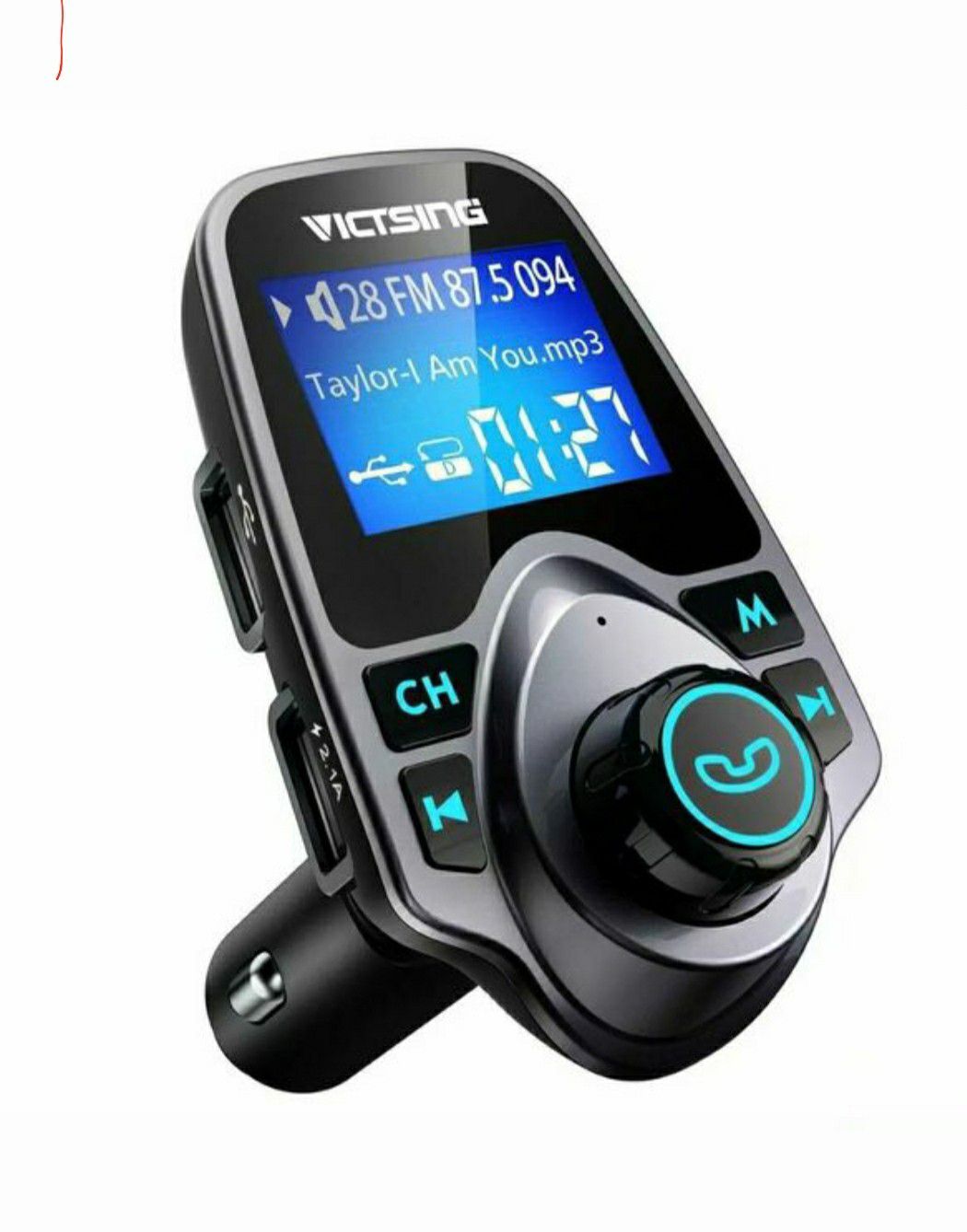 Bluetooth In-Car Wireless FM Transmitter MP3 Radio Adapter Car Kit 2 USB Charger