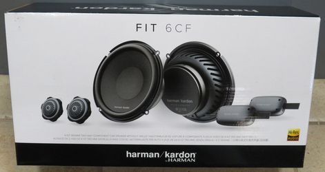 *NEW* Harman Kardon Fit 6CF Component Car Speakers 6-1/2"