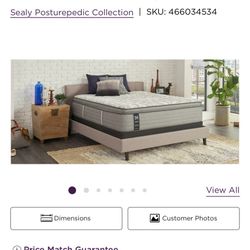 New King Sealy Matress And Box Spring Set