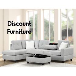 Sectional Sofa And Ottoman 