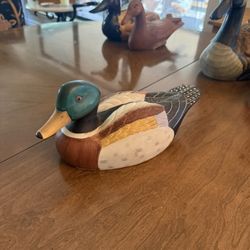 Wood and Clay Ducks 
