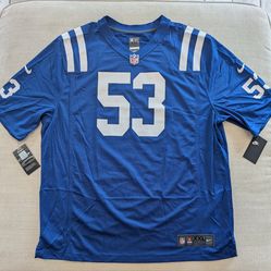 Nike On Field NFL Indianapolis Colts Shaquille Leonard #53 Jersey Men’s XXL