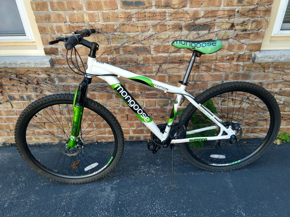 Like new Mongoose Deception 21 speed bike. Model R2882WMA. Near