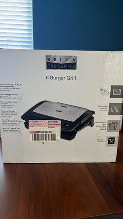 Bella Pro Series 6 Burger Grill
