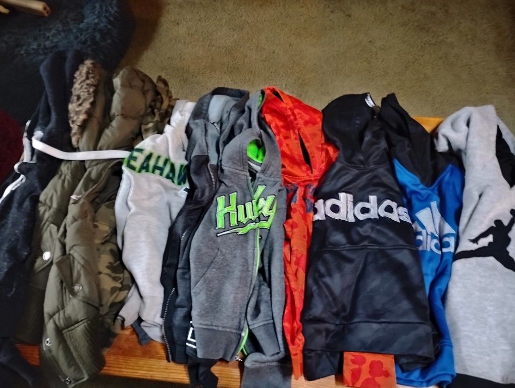 Mostly Size 7 Boys Hoodies/ Jackets