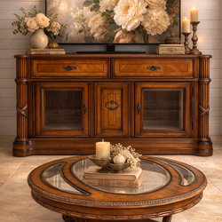 TV entertainment center and coffee table