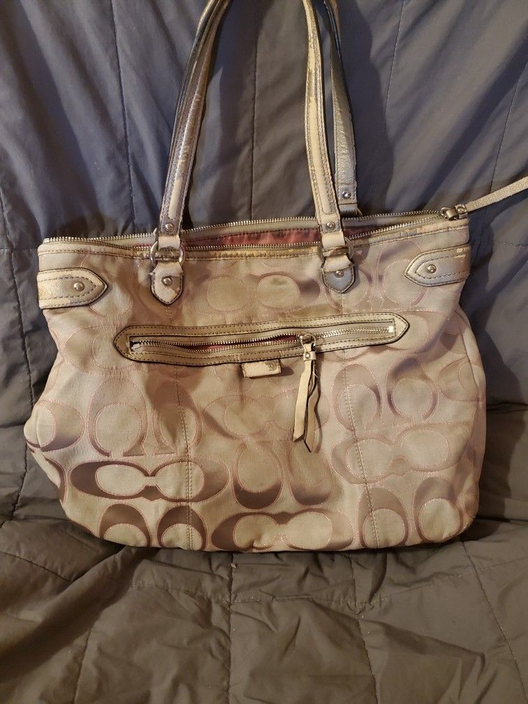 Vintage Large Coach Signature Tote