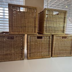Set of 5 IKEA Baskets 