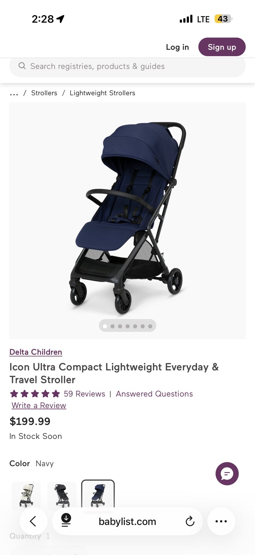 Delta Stroller Icon Ultra