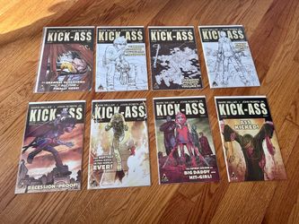 Kick-Ass - 8 x Comics - Issues #1-7 w/ Variant Covers - Original First Issue!