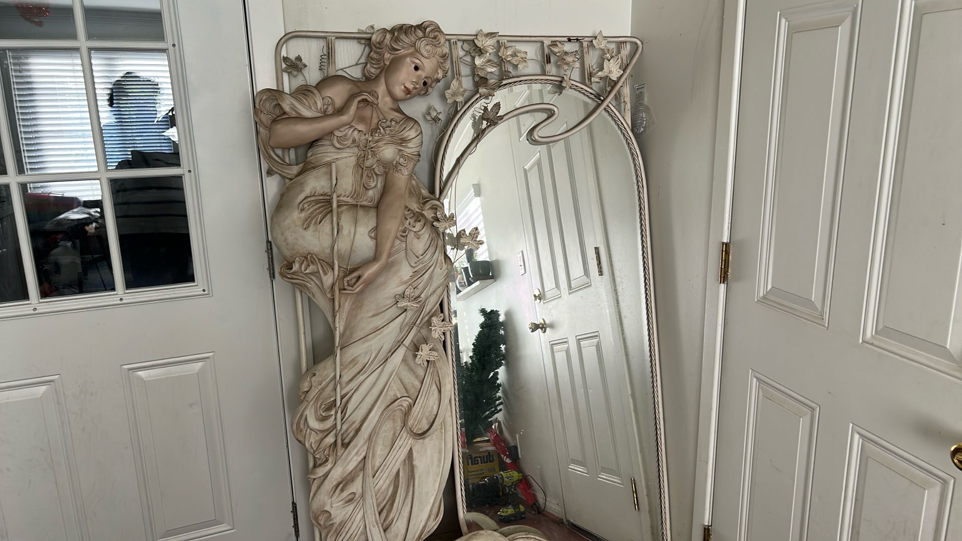 Antique Doll Mirror