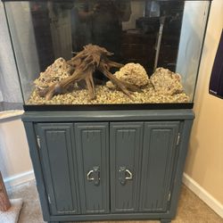 30 Gallon Aquarium, Stand, And Light