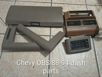 88-94 Chevy OBS truck dash parts . TAN