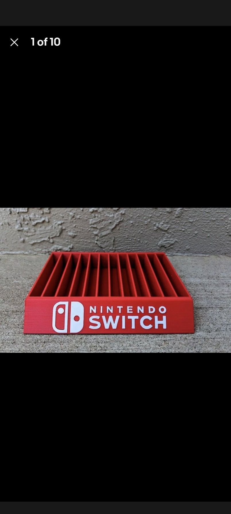 Nintendo Switch Game Case Holder (3d Printed)