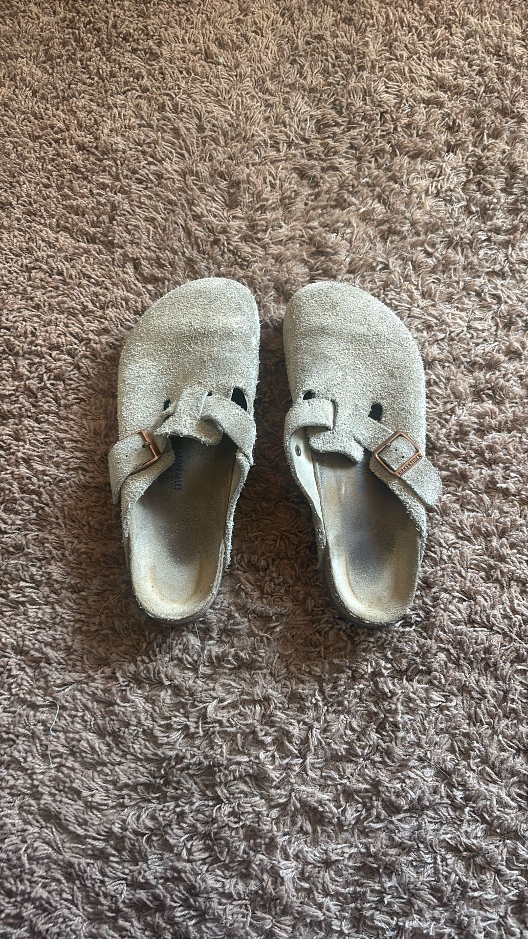 birkenstock boston clogs suede