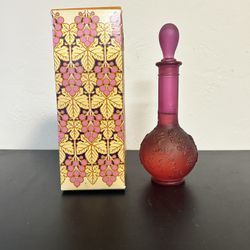 Vtg Avon Grape Bud Vase Skin So Soft Bath Oil 6 Fl Oz NIB