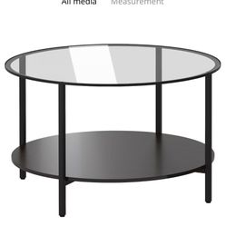 Glass Circle Coffee Table 