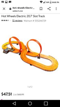 Hot wheels electric slot track
