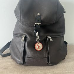 Louis Vuitton Brown Leather Backpack