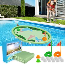 MeiGuiSha 62″ Kid's Toy Golf Set Inflatable Pool Golf Mat Game Toys for Kid