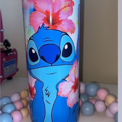 Custom made stich tumbler 🌺 Order yours. Any design available