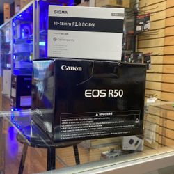 Canon EOS R50 w/ Sigma 10-18mm F2.8 Bundle