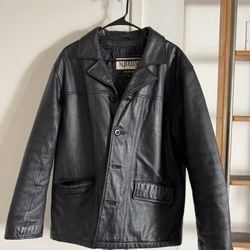 Black Vintage Leather Jacket