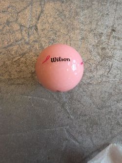 Wilson Pink Single Golf Ball Hope 1 Breast Cancer Awareness Ribbon Logo Pastel