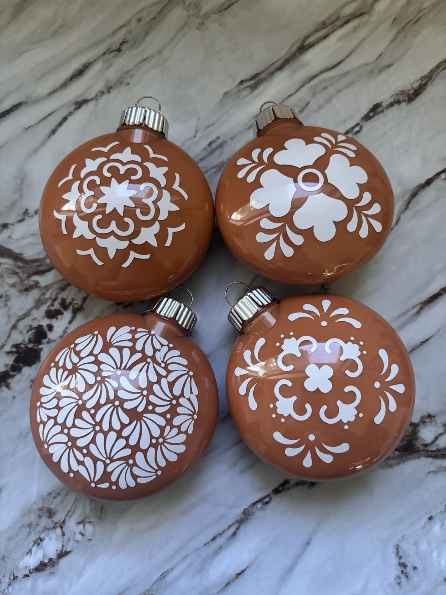 Talavera Inspired Plastic Ornament