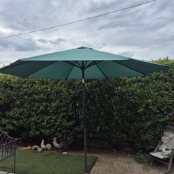 10" FT Market Umbrella Patio Color: Dark Green Base Not Included 