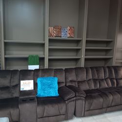 *It's Spring Again Sale*---Barcelona Brown Fabric Reclining Sofa/Loveseat Sets---Only $999---Limited  Inventory!!!---No Credit Needed Financing Availa