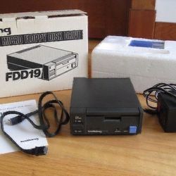 Brother Knitking FDD19 Floppy Disk Drive w/ box, cables, manual