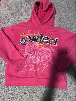 PINK SPIDER HOODIE