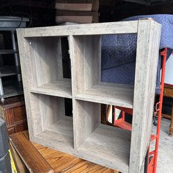Wooden 4-Cube Storage Shelf