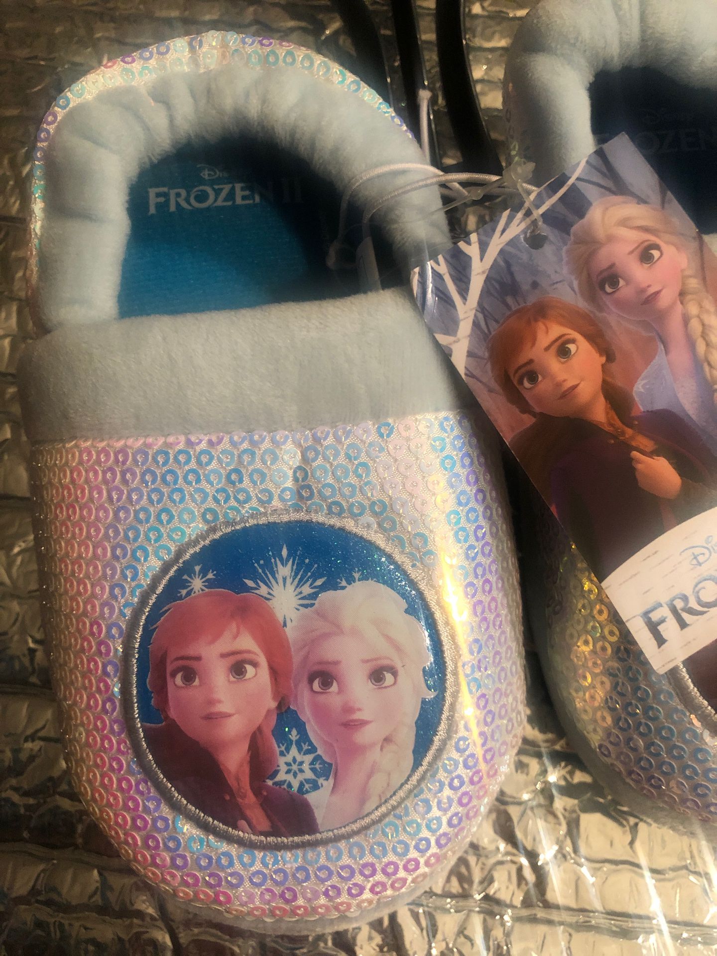 Disney Frozen Slippers NWT