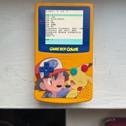 MODDED GAMEBOY COLOR W/FULLY LOADED GAME CARTRIDGE!