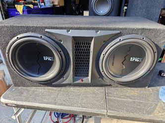 Audio Control 12" subs in Rockford Fosgate ported box